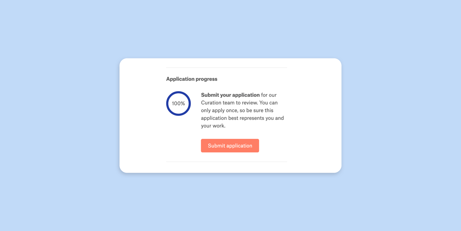 Onboarding - Application progress indicator